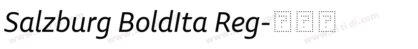 Salzburg BoldIta Reg字体转换